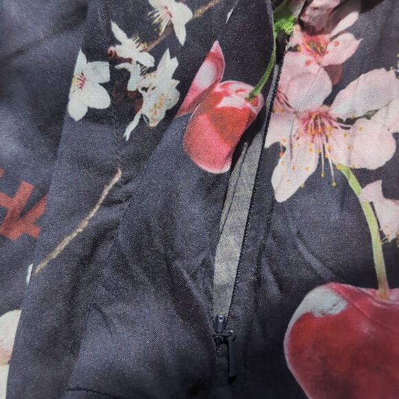 Pacha 1966 Sweet Cherry Tie V Neck Dress S - Picture 12 of 14